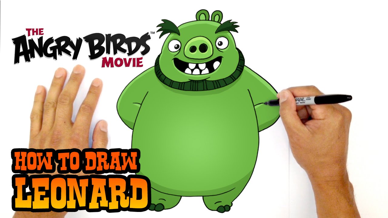 How to Draw Leonard | The Angry Birds Movie - YouTube