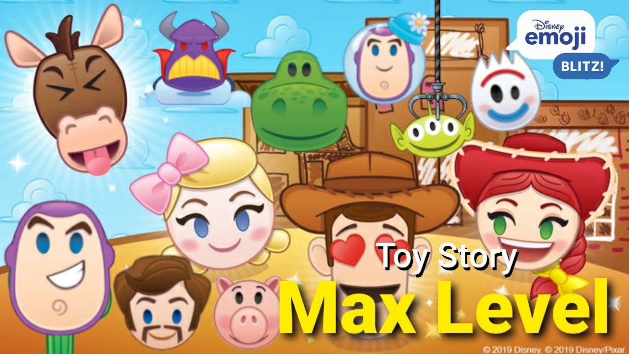 Disney Emoji Blitz Max Level TOY STORY YouTube