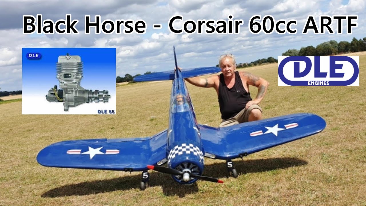 MAIDEN - BLACK HORSE CORSAIR 90" 60cc ARTF - DLE 55cc - DEANO & RICK - 2020