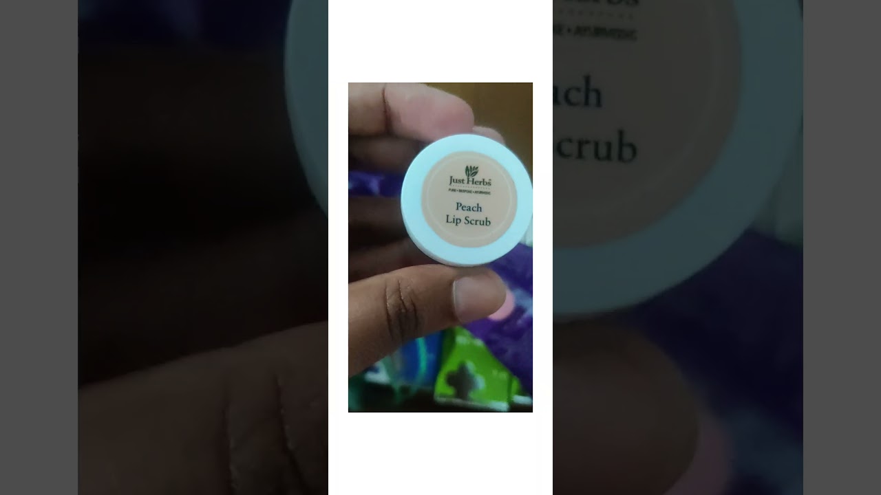 Just Herbs Peach Lip Scrub Non-sponsored Review 
