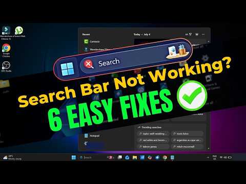 Windows Search Not Working? FIX IT NOW! (Windows 11)