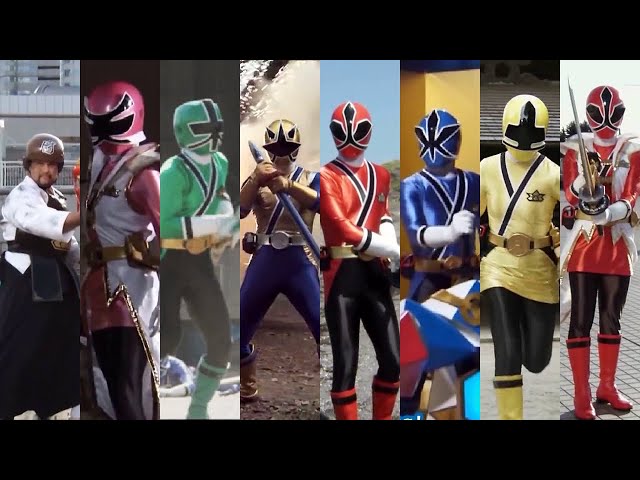 Samurai Sentai Shinkenger - Each Ranger's Henshin/Transformation class=