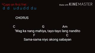 Tayo tayo Lang Ebe Dancel Lyrics with Guitar Chords
