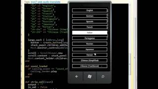 Translation and speech on WP7 - Iron7 - Ruby