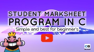 Student marksheet program in C