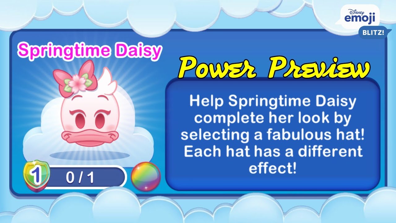 SPRINGTIME DAISY (L1) - Mickey and Friends - Disney Emoji Blitz
