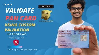 VALIDATE YOUR PAN CARD | CUSTOM VALIDATION IN ANGULAR | IN HINDI IN SIMPLEST WAY