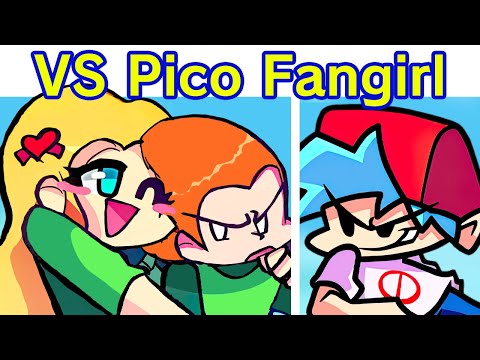 Friday Night Funkin' VS Sun - Pico Fangirl FULL WEEK + Cutscenes & All Endings | BF & Pico (FNF Mod)