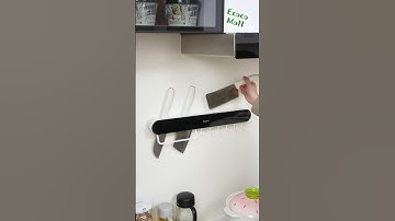 Kệ cắm dao thông minh Ecoco có ngăn đựng đũa thìa và móc treo hiện đại - Kệ dán tường để đồ nhà bếp