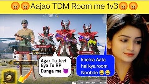 Random 3 Players Call Me Noob / Challenge For 1vs 3 TDM Room ( Part 113 )