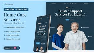 Homvera Home Care Services Elementor Template Kit – Classification-Led Showcase screenshot 5
