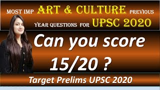 Art and culture IAS Previous Year UPSC questions