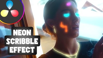 NEON SCRIBBLE EFFECT for MUSIC VIDEOS in Davinci Resolve | Tutorial