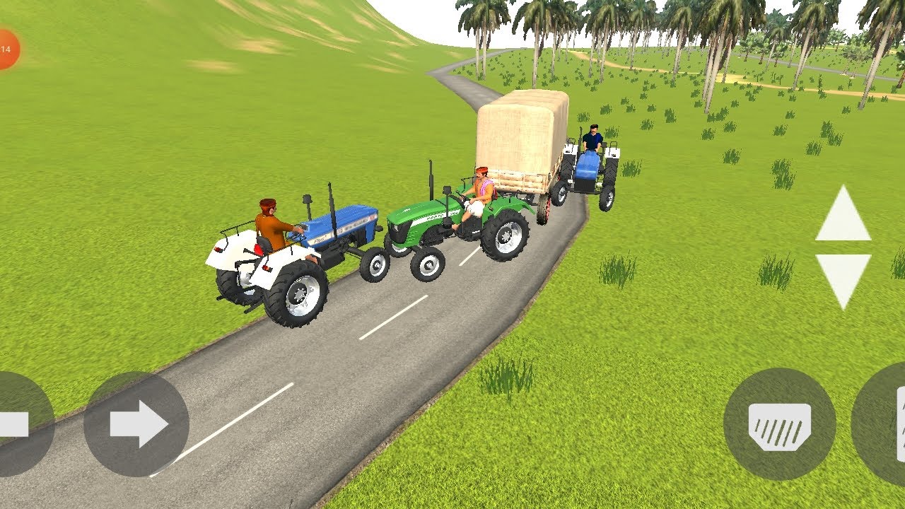 Indian tractor simulator 3d gameplay // tractor wala game video // Android gameplay malayalam