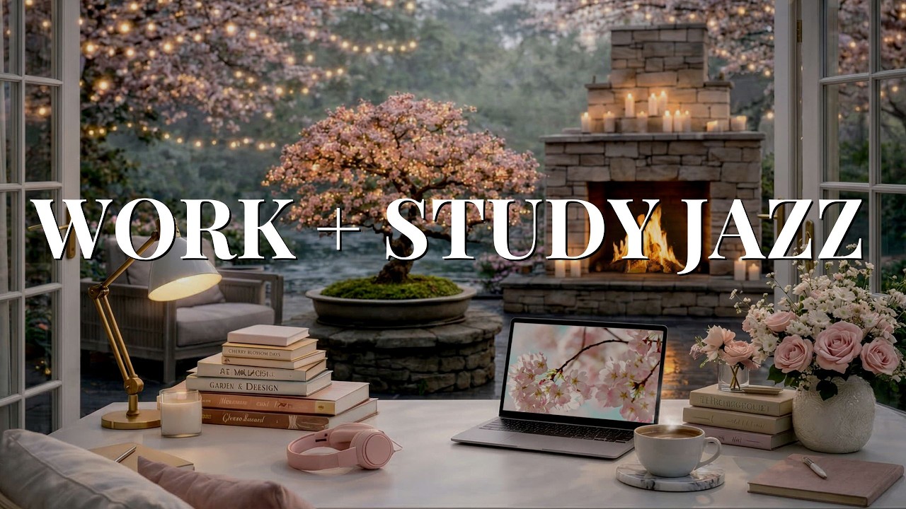 Deep Focus Jazz for Work & Study 🌸 Spring Office Productivity Music