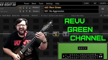 Amps of The Axe Fx III: Revv Generator 120 Green Channel