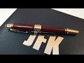 Montblanc JFK Burgundy Fountain Pen Review