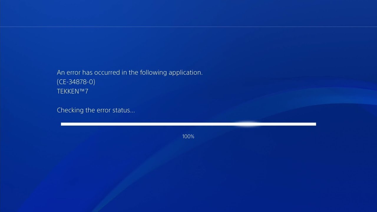 bitter Hør efter meget fint PS4 Error Code (CE-34878-0) - YouTube