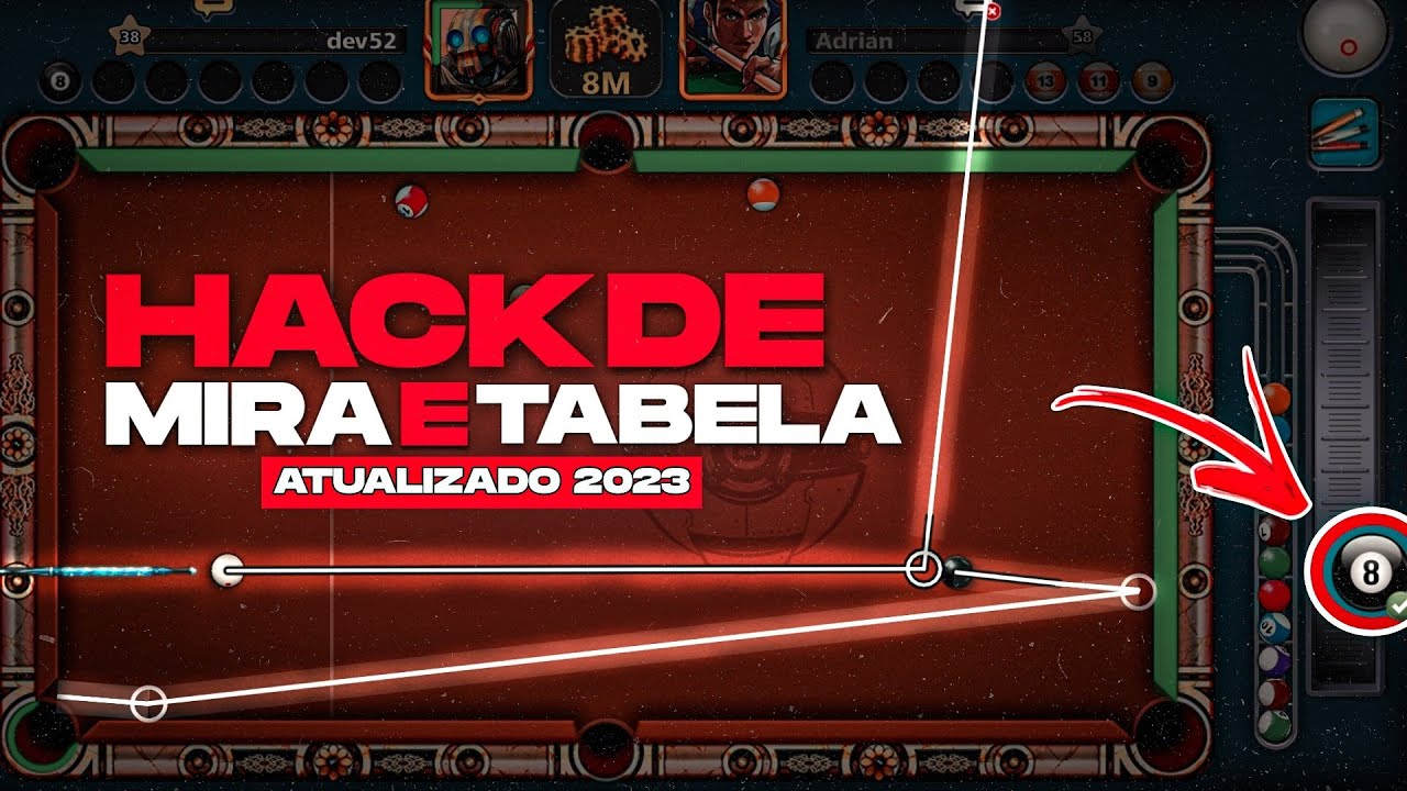 8 Ball Pool > HACKER DE TABELA E MIRA INFINITA 100% ANTI BAN