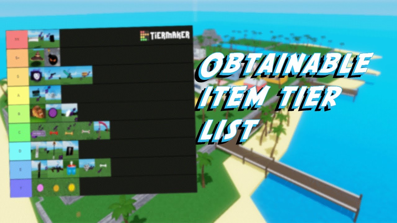 A Universal Time - ALL STAND AND ITEMS TIER LIST + ITEM SPAWN MUSIC, Roblox
