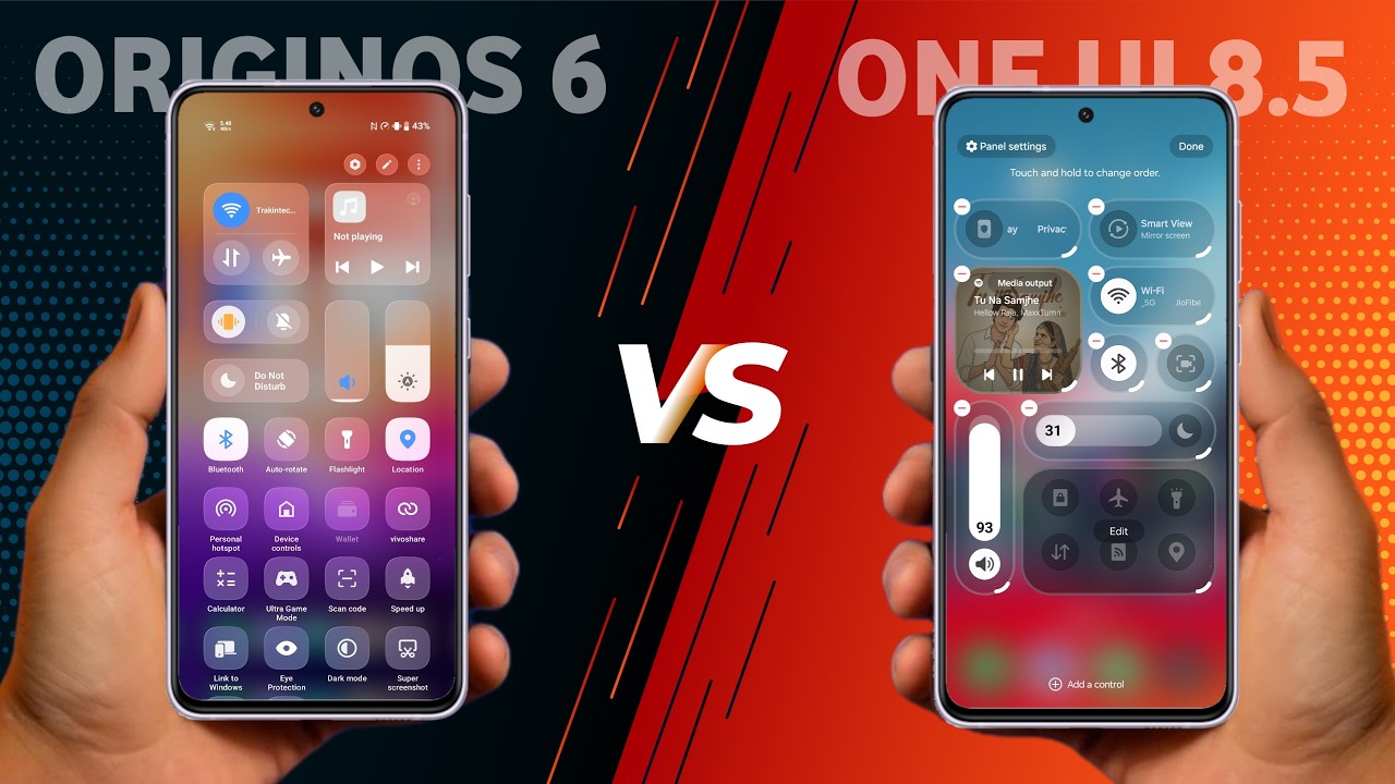 Origin Os Ui Origin OS 6 vs One UI 8.5 - Which is Best UI/OS? Vivo/iQOO VS Samsung ...