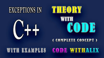 Exception Handling in C++ Programming (Urdu/Hindi) | C++ OOP 2022 Tutorial |