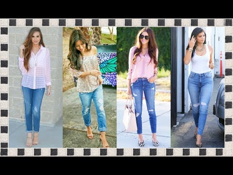 PANTALONES DE MEZCLILLA 👖 15 OUTFITS CASUALES CON JEANS 2019 @ModaparaDamas