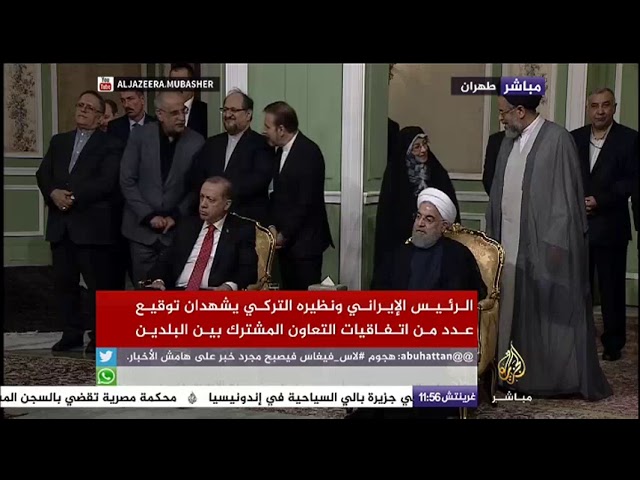 الرئيس الإيراني ونظيره التركي يشهدان توقيع عدد من اتفاقيات التعاون المشترك