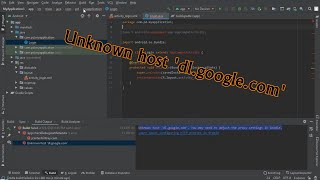 Android Studio | Unknown Host 'Dl.google.com'