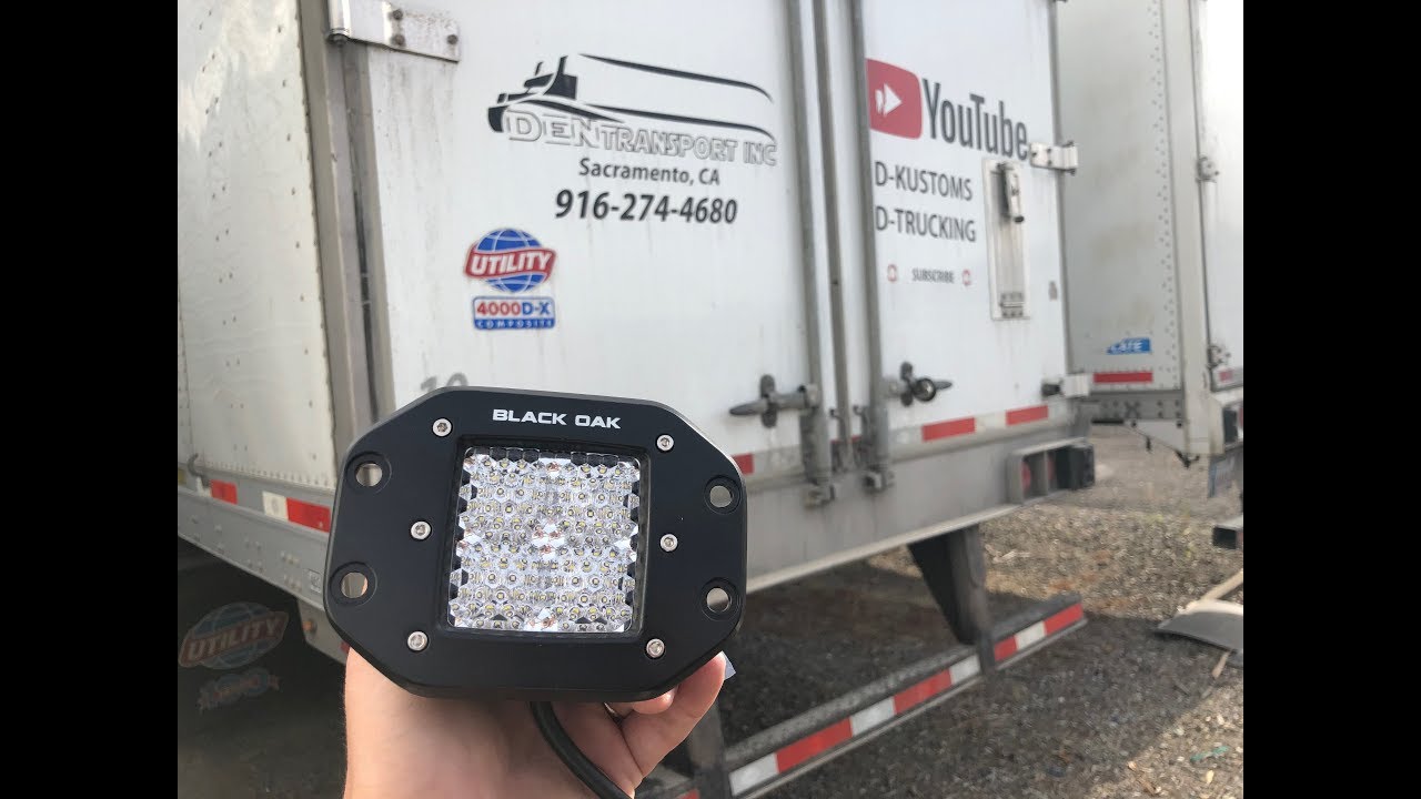 Semi Trailer Wireless back up light install PART 1 . YouTube