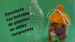 Idea para reciclar botella de plástico y convertirla en algo útil