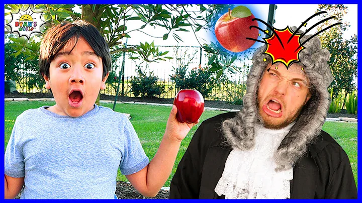 Ryan Learns about Isaac Newton and Gravity! | Educ...
