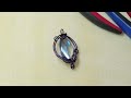 How To Wire Wrap a Faceted Crystal Bead
