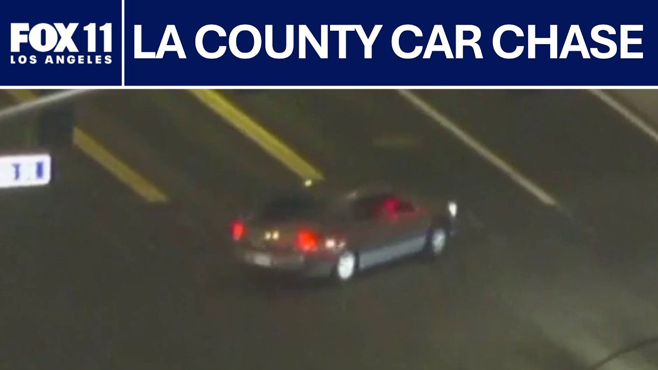 LA car chase involving possible DUI driver - YouTube