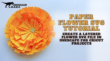 Creating a Paper Flower SVG in Inkscape 🌼 | Step-by-Step SVG Tutorial for Cricut Users