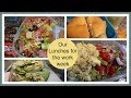 Our Work Lunches for the week | Lunch Ideas for Anyone!