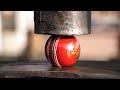Leather Cricket Ball VS Hydraulic Press |