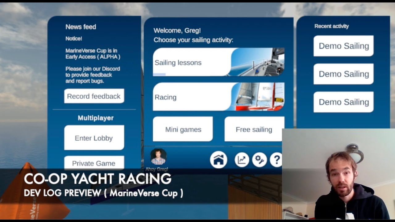 Dev Log - Preview of Co-op multiplayer ( MarineVerse Cup )