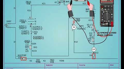 troubleshooting of closing control scheme of the circuit breaker