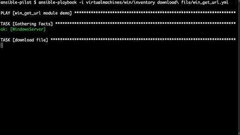 win_get_url module execution and verification