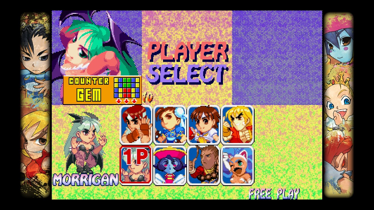 ファイターとヴァンパイアがパズルで戦う】スーパーパズルファイター