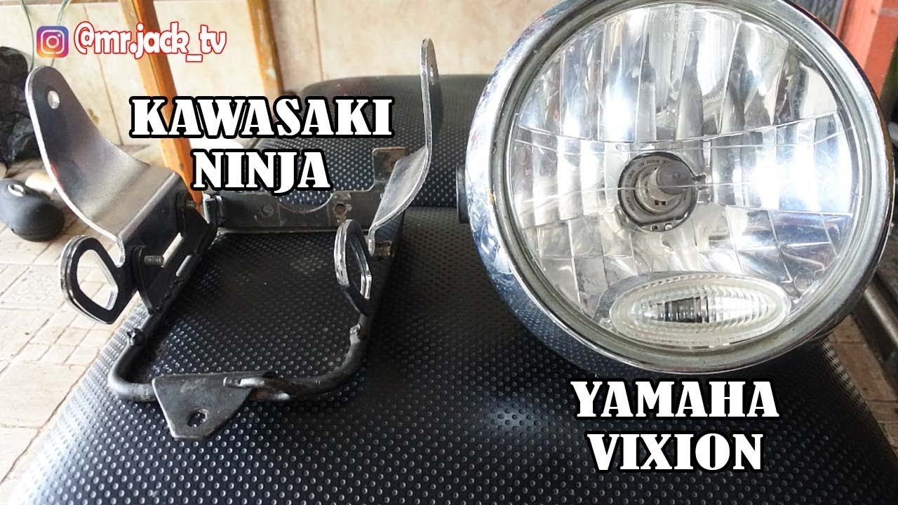 Modifikasi Lampu Rx King Pake Lampu Vixion Dan Ninja Youtube