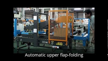 557F Case Sealer Automatic upper flap-folding