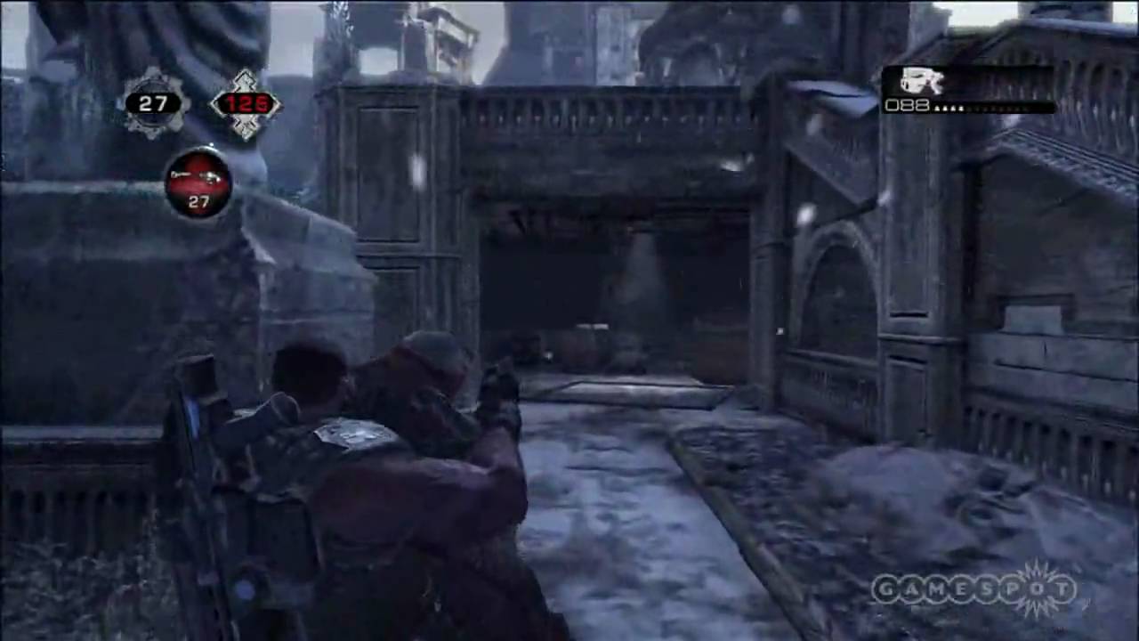 Gears Of War 2 Snowblind Map Pack Courtyard Gameplay HD YouTube