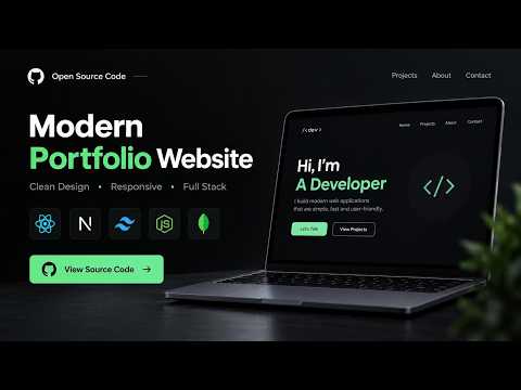 Developer Portfolio That Actually Gets You Hired (Free Source Code)