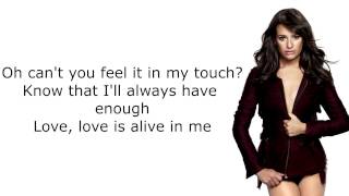 Lea Michele - Love Is Alive [LYRICS] chords