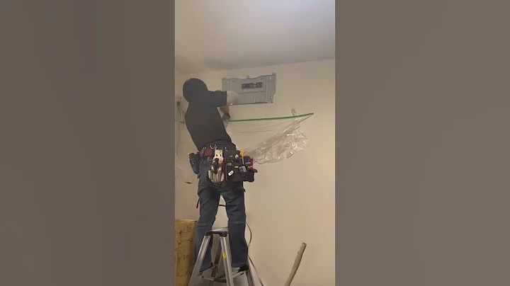 HOW TO INSTALL MITSUBISHI AIR CONDITIONER ALONE #shortvideo #satisfying #shorts #diy