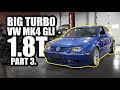 1.8T Big Turbo MK4 GLI hits the dyno. PT3