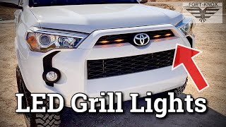 Toyota 4Runner Raptor Grill Lights Installation | How To Install these LED's and Where to Buy them!