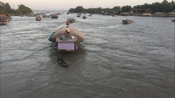 Cảnh rớt tim khi Xà lan Ghe chở Dừa đua nhau qua cống 7 cửa RẠCH BÀNG Trà Vinh / TB - Discovery